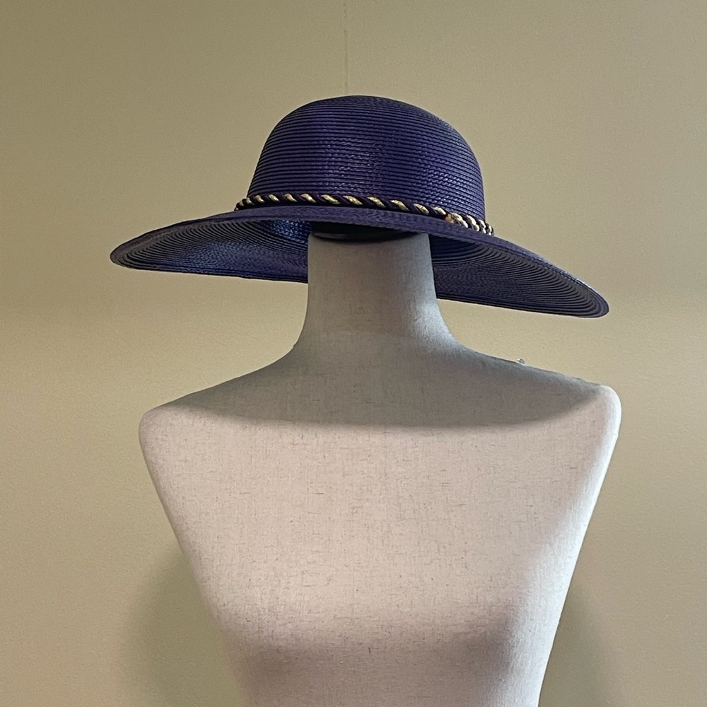 Women’s Kettle Party With Rope Band Hat Wedding Party Derby One Size Purple - Picture 2 of 9